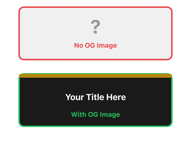 OG image debugger showing broken social preview cards