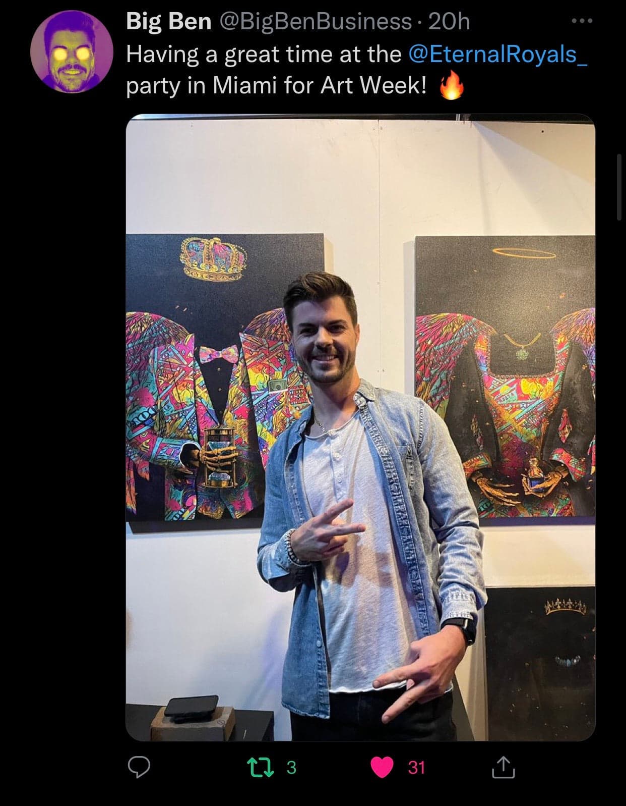 Eternal Royals merchandise table at event