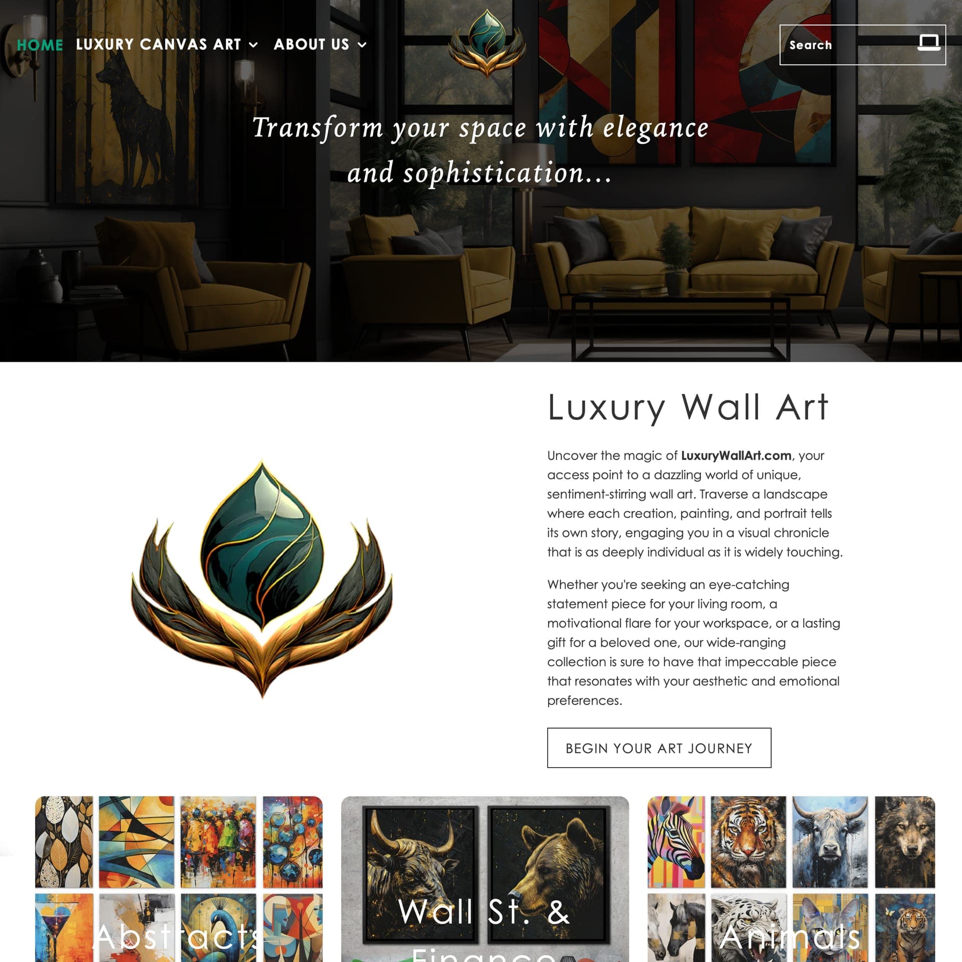 Luxury Wall Art Website