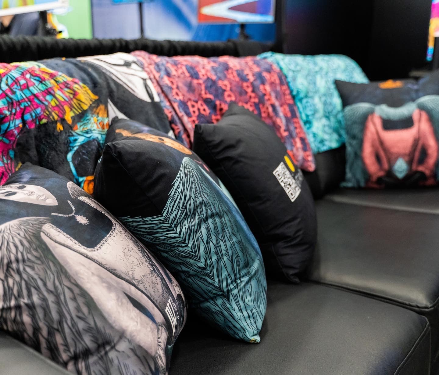 Event Booth with Visitors