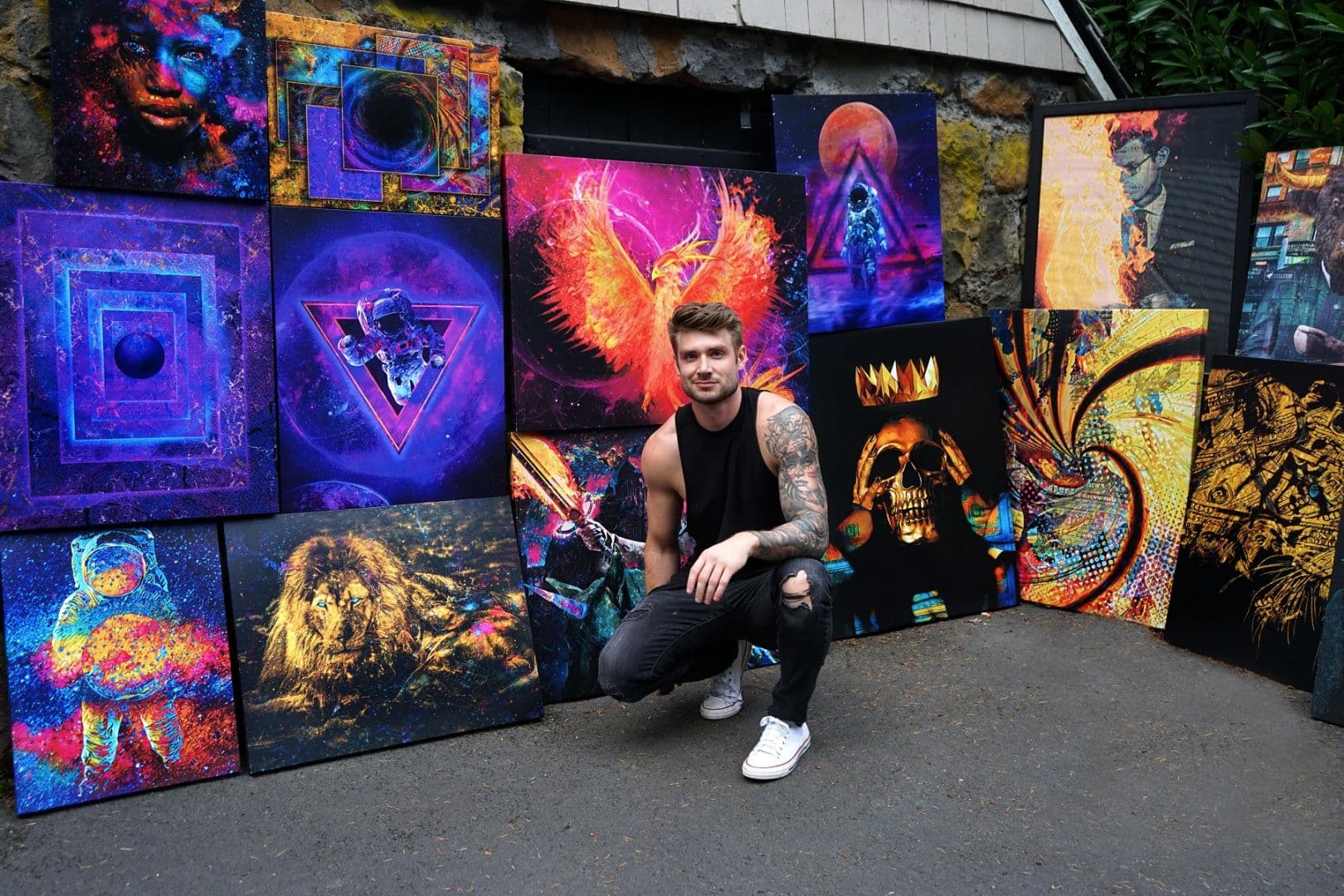 Jesse with Canvas Art Collection