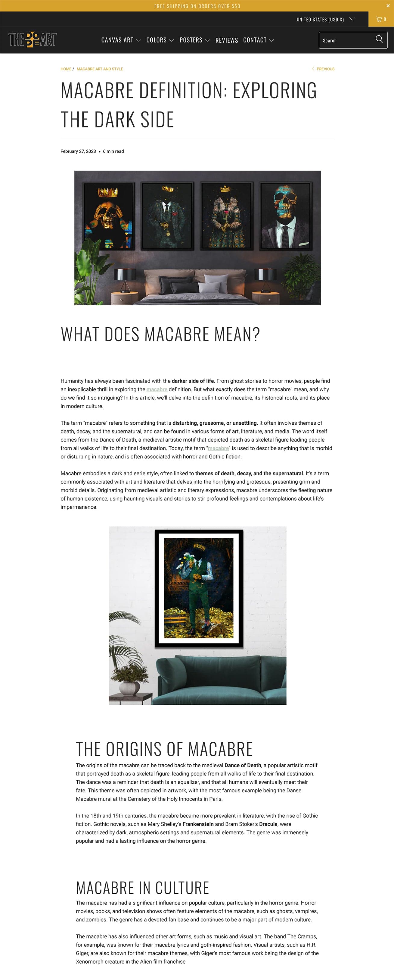 Macabre Art Blog 1