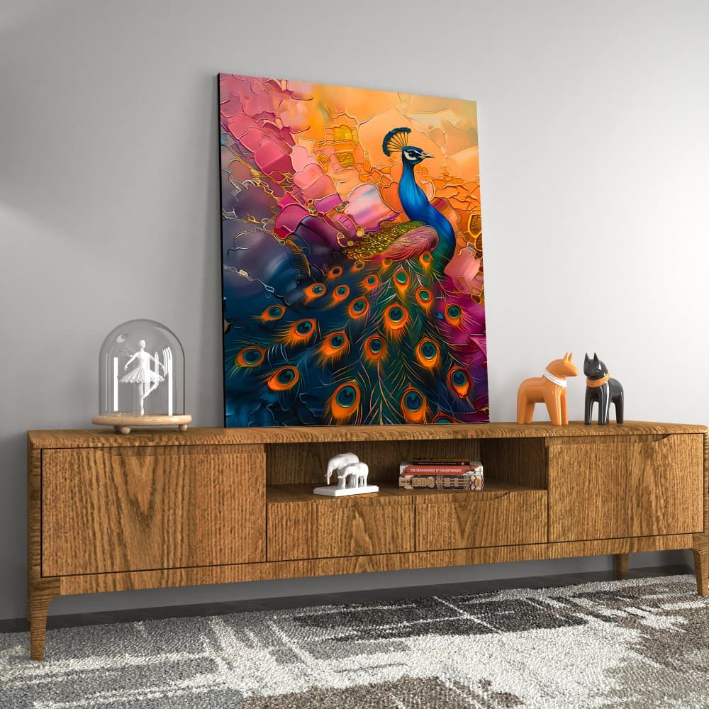 Peacock Enigma Room Mockup