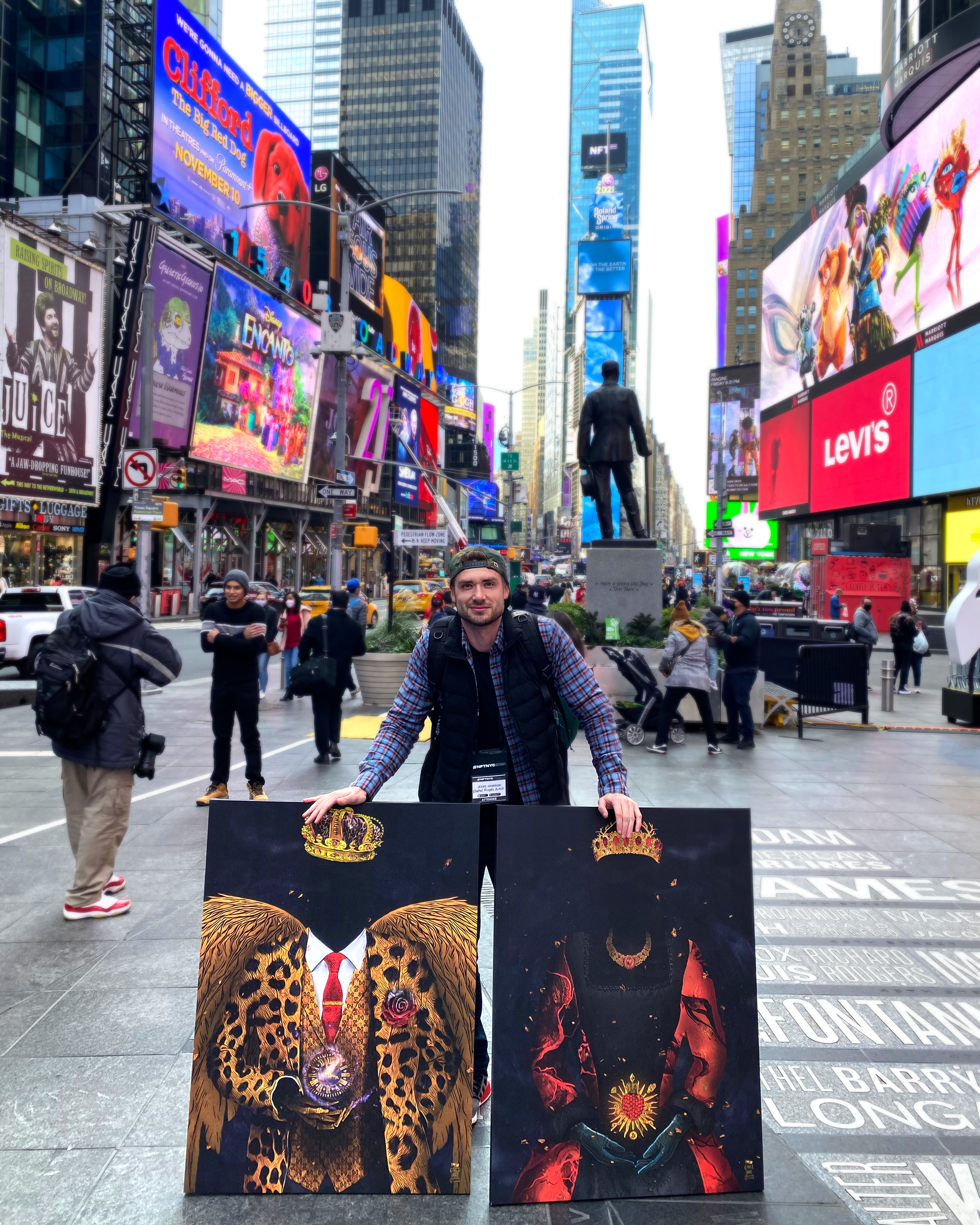 Jesse at Times Square