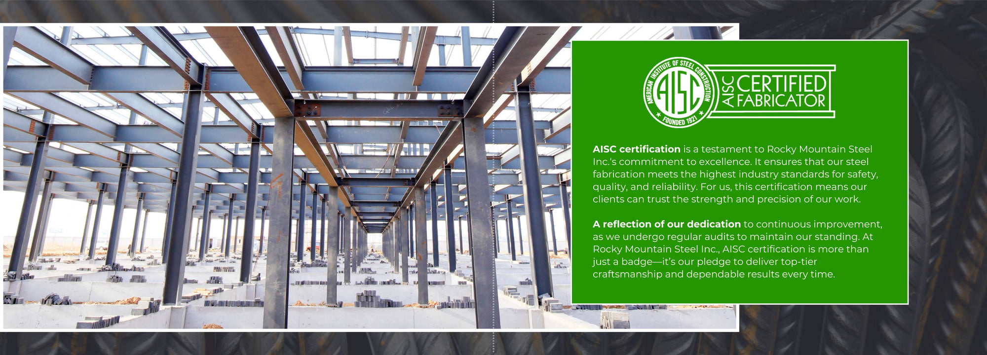 Rocky Mountain Steel - AIST Certified