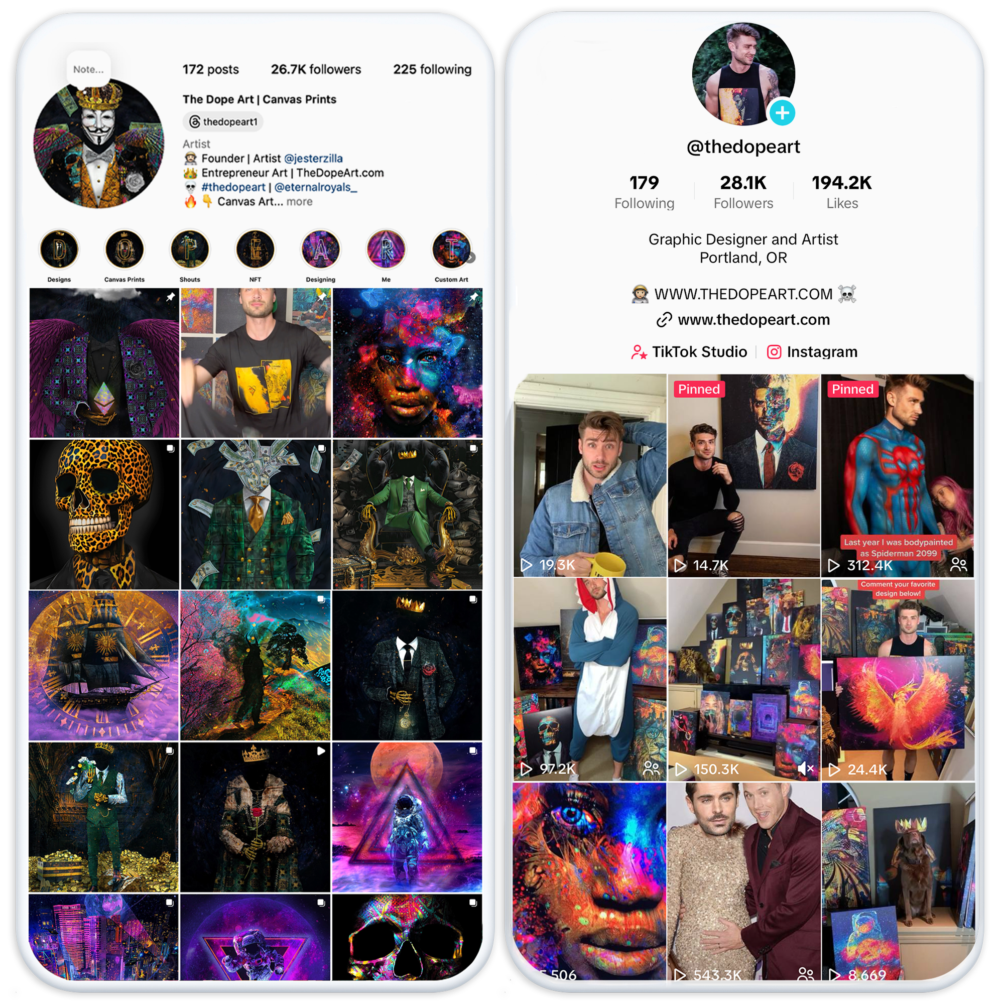 Social Media Phone Mockups